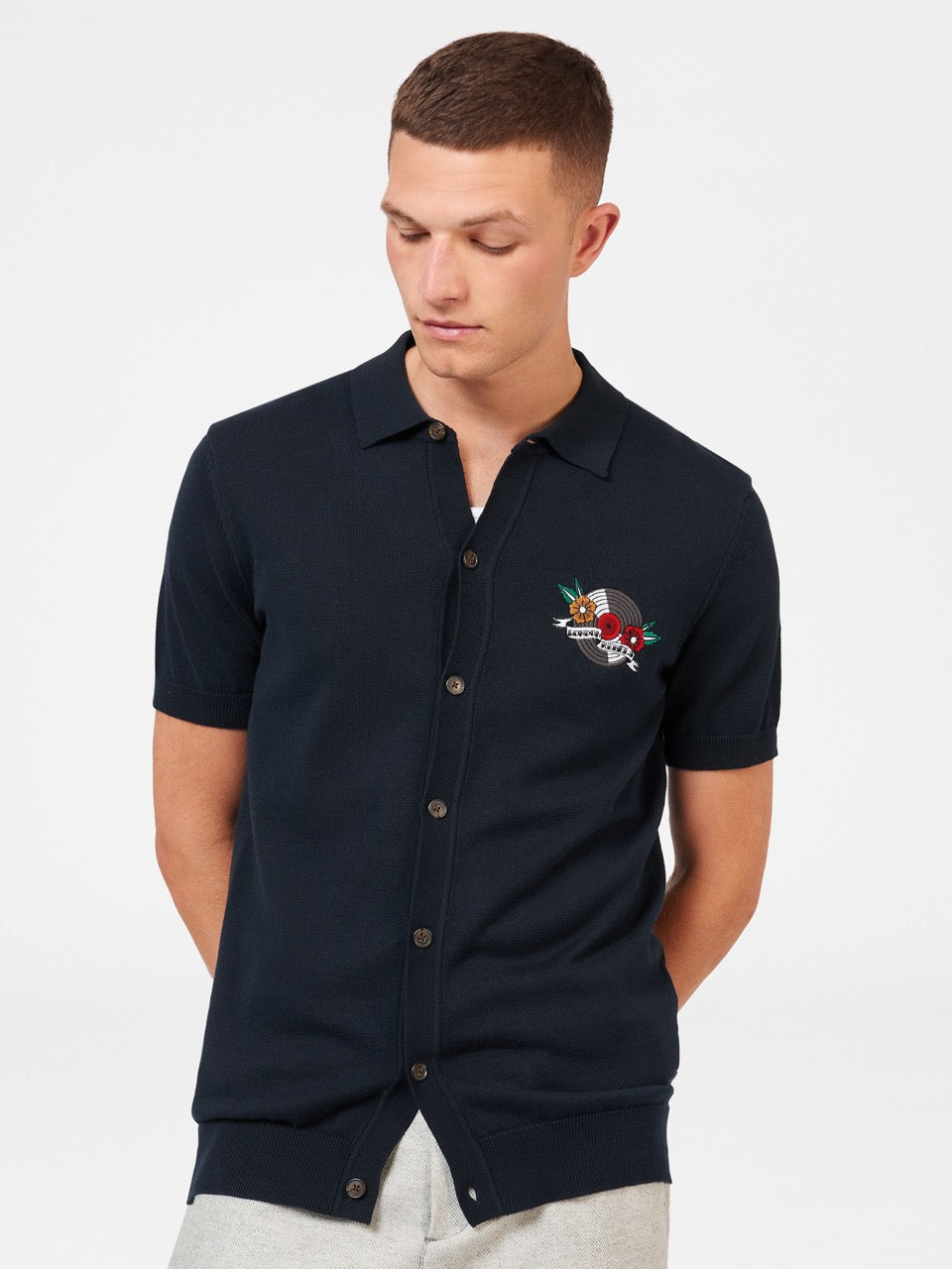 Pull à Col Polo Ben Sherman B by Ben Sherman London Rebels Bleu Marine | VBF-97380321